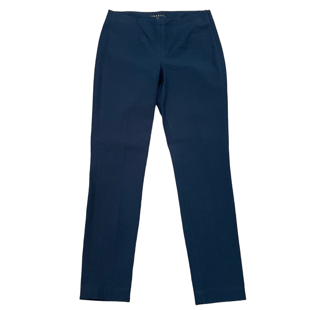 Theory Pull-Up Navy Skinny Pants